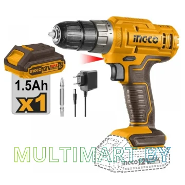 Дрель-шуруповерт Ingco CDLI1218 (с 1-им АКБ)